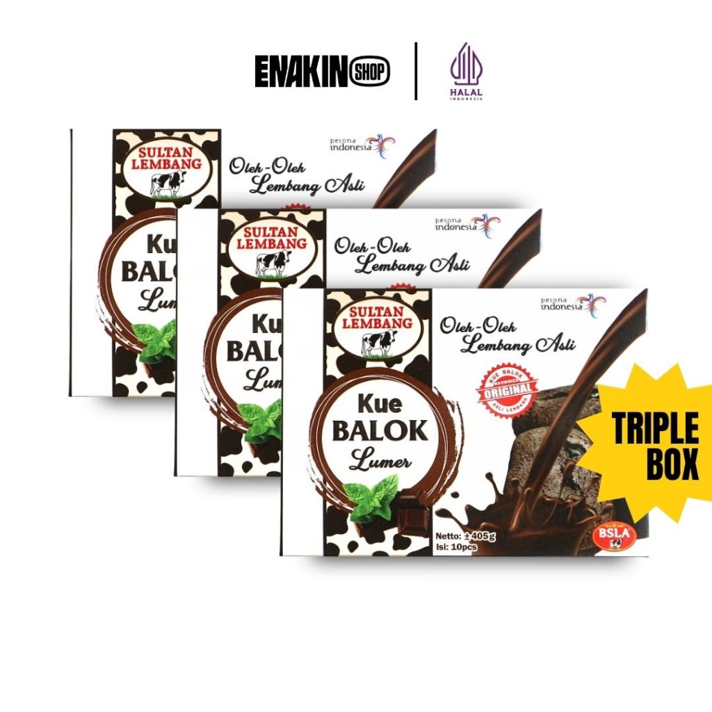 Kue Balok Lumer Sultan Lembang Bandung Asli (Tripple Box)