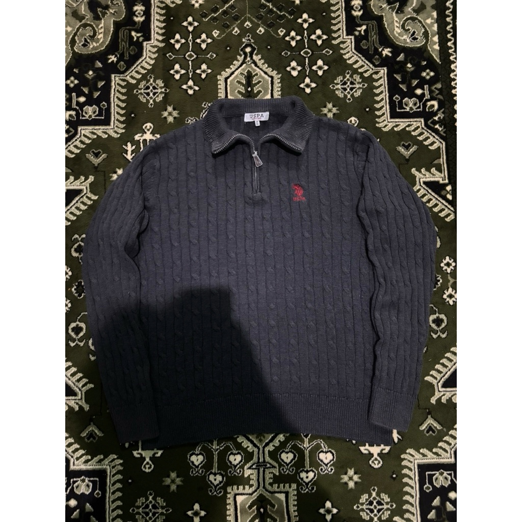 Halfzip U.S Polo ASSN Usapa Cable Knit Second