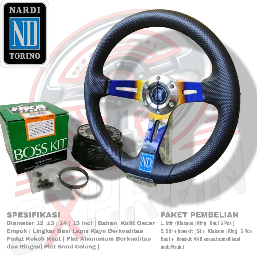 STIR ND PELANGI RACING semi celong UNIVERSAL TRUK MOBIL INTERIOR DEKORASI