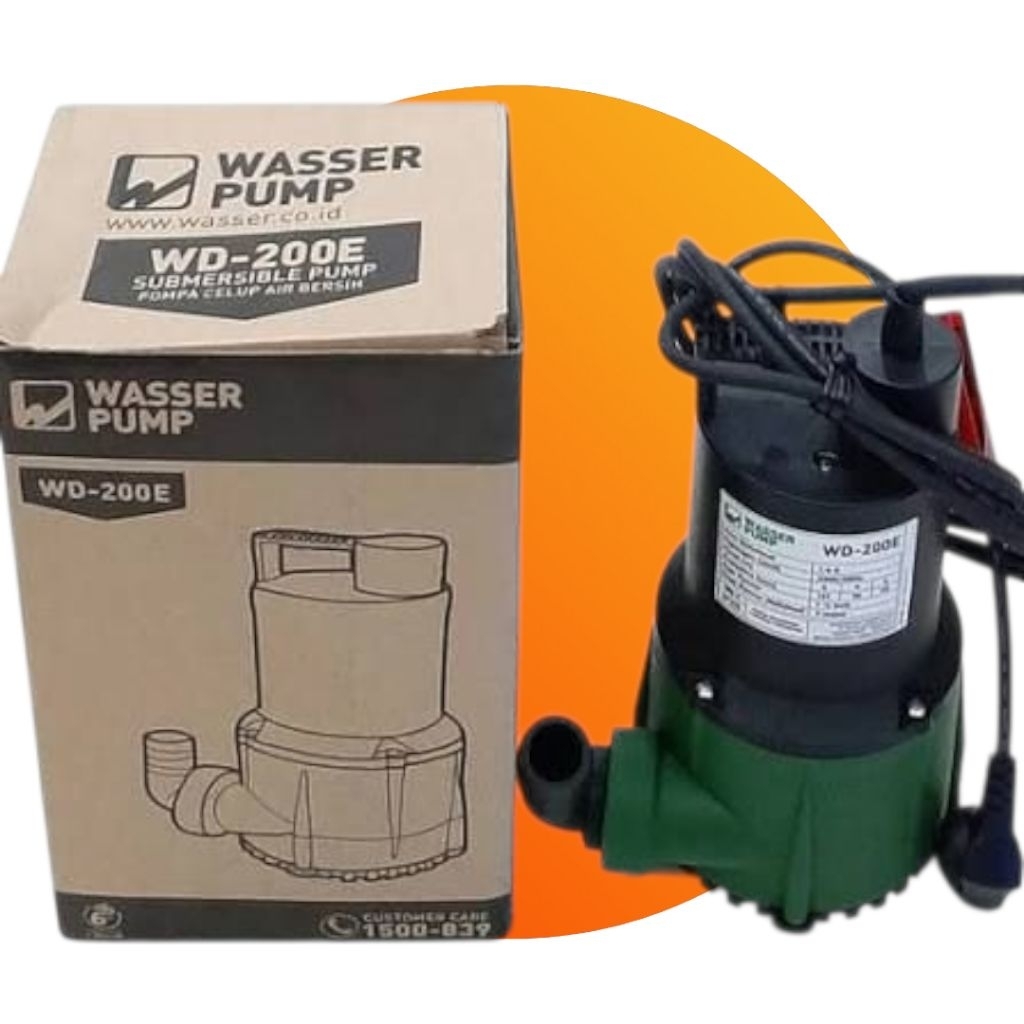 WASSER Submersible Pompa Celup Air Bersih WD 200E / Pompa celup kolam wasser WD200E