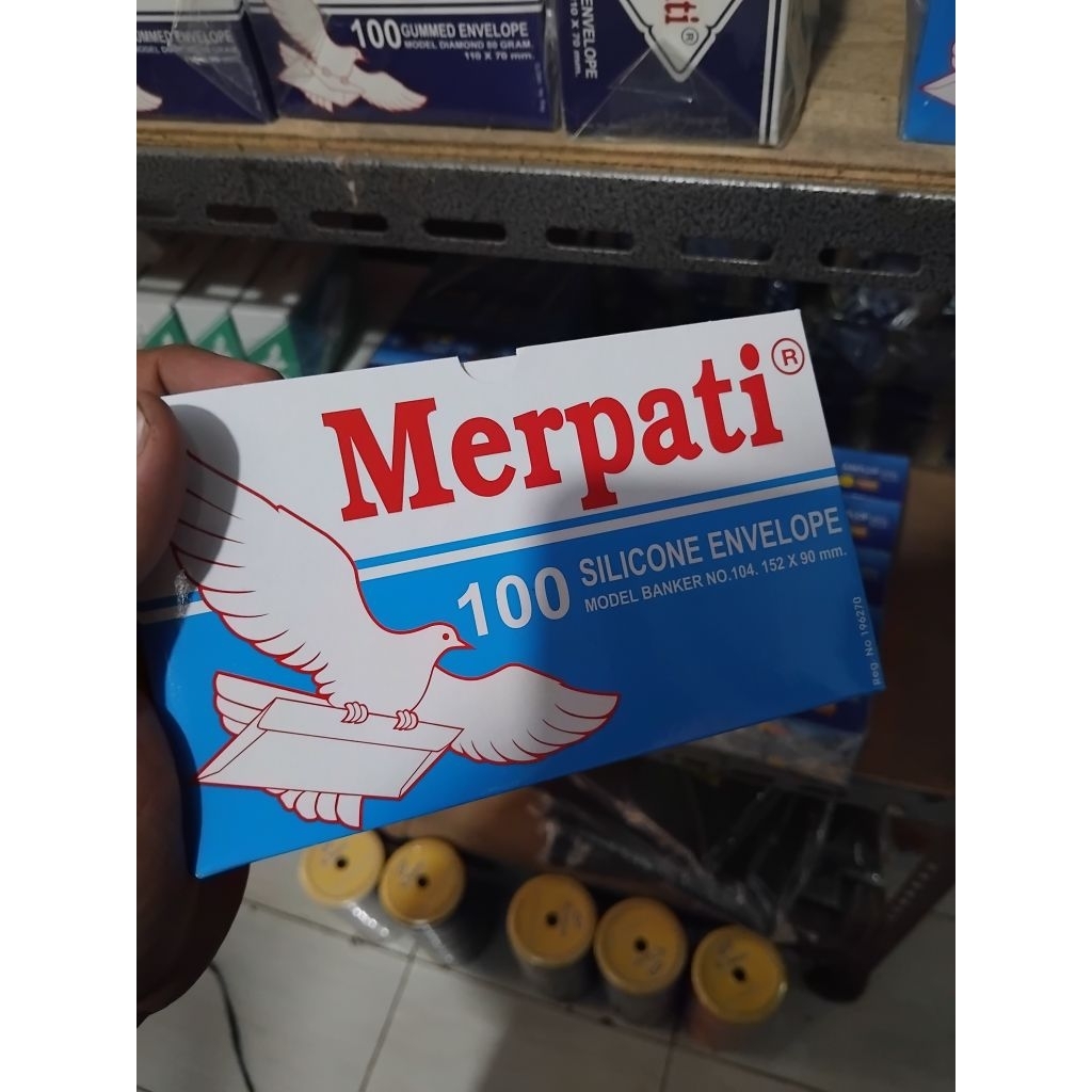 Amplop Merpati 152x95mm 1pack dan 1slop