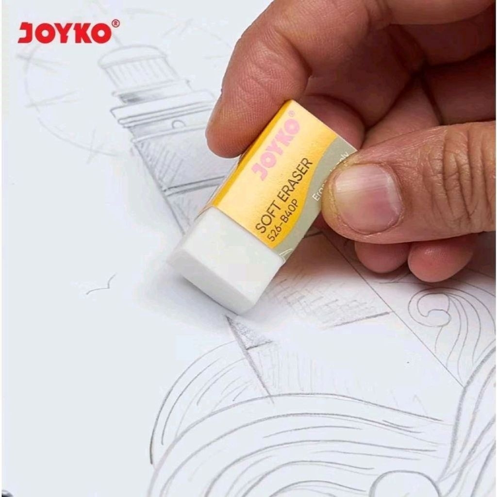 

Penghapus / Soft Eraser Joyko Kecil Warna Putih 526-B40P,Harga 1 Pak isi 40 Pcs