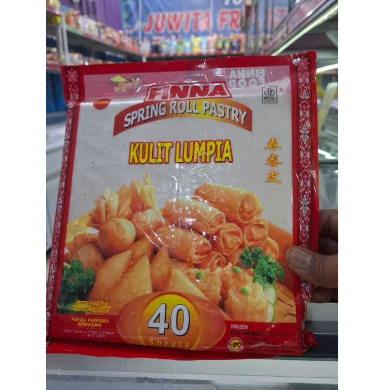 

Finna Spring Roll Pastry 40 Lembar 500gr-Size 215mm x 215mm