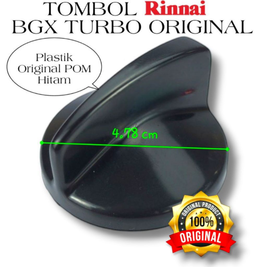 Tombol Pemantik Kompor Gas Rinnai BGX RI 712 T Turbo Ori Knop Asli - clem Besi