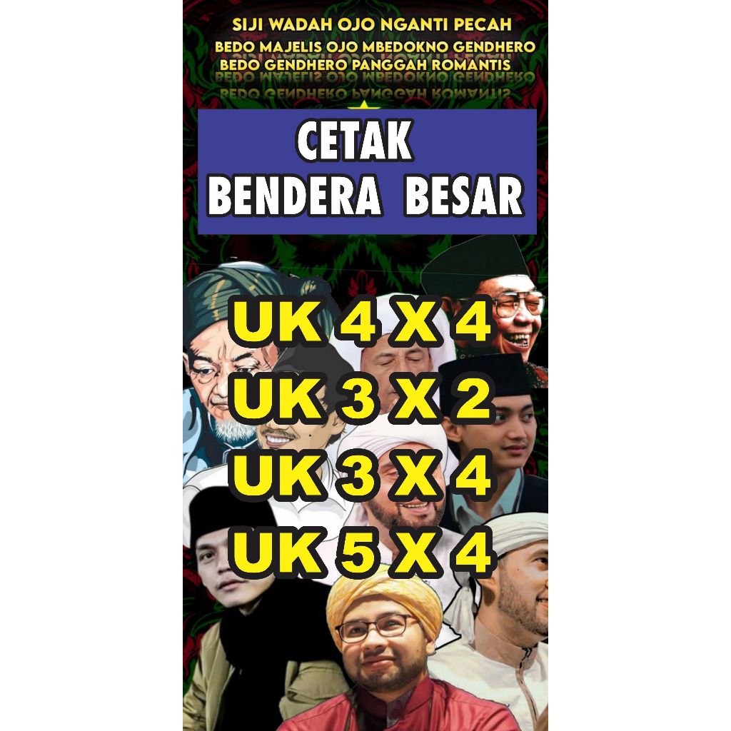 CETAK BENDERA CUSTOM UKURAN BESAR