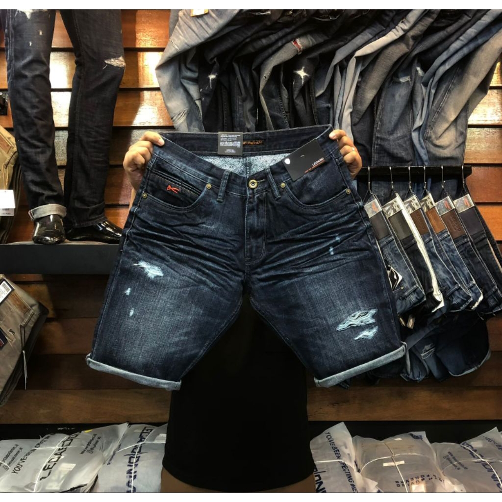 lecaso // jeans pendek lecaso original // lecaso jeans official celana pendek pria model terbaru
