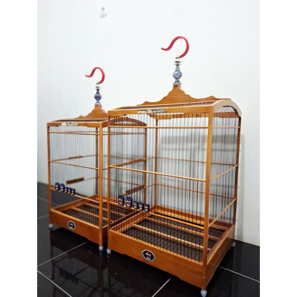 (KARGO) KANDANG SANGKAR KOTAK EBOD JAYA KAYU JATI RUJI FIBER