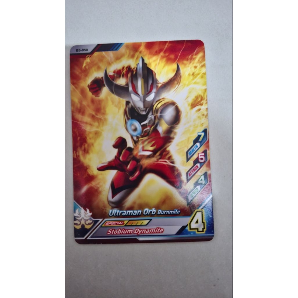 Kartu Ultraman. Fusion Fight Ver 2 Ultraman Orb Burnmite