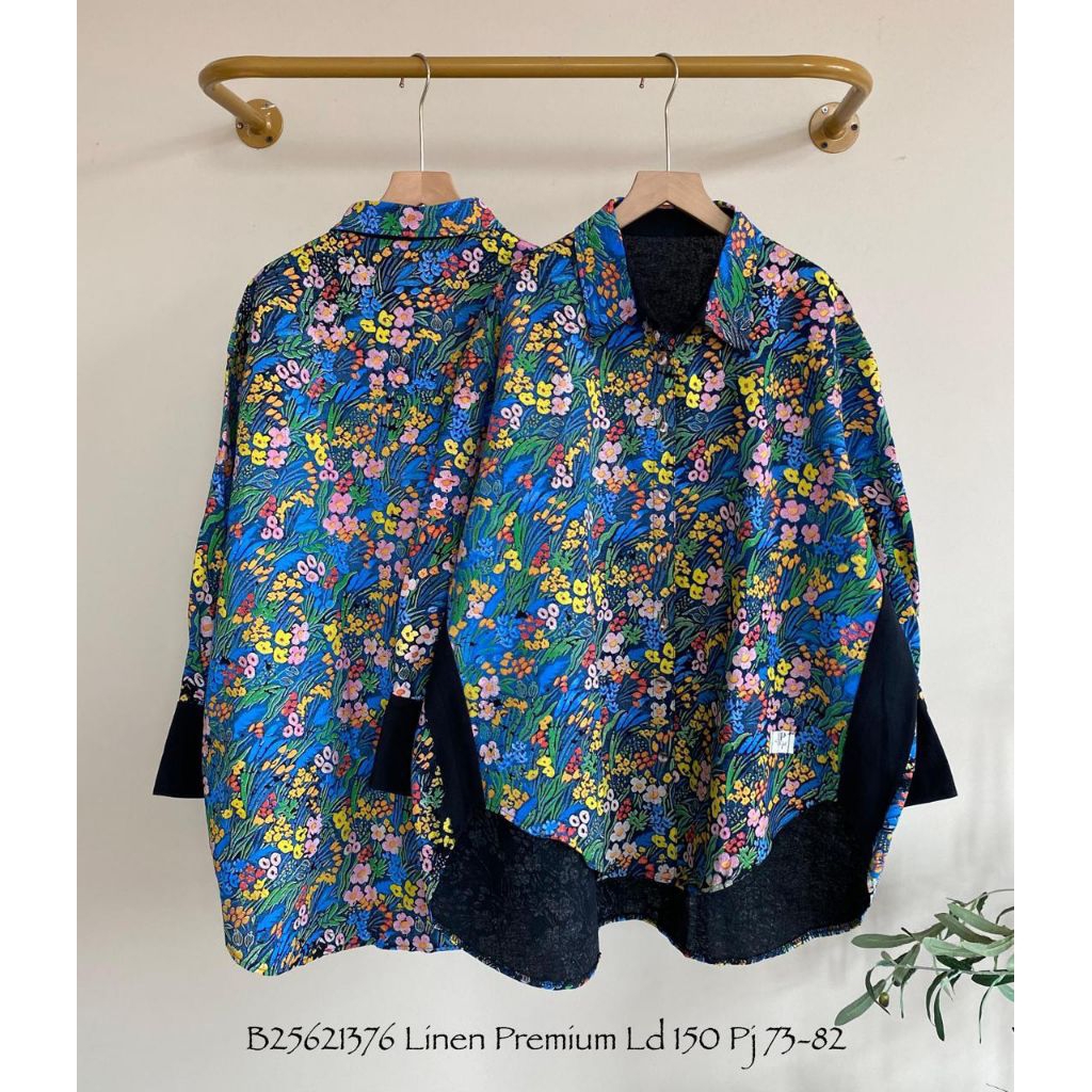 tunik katun linen jumbo/atasan wanita