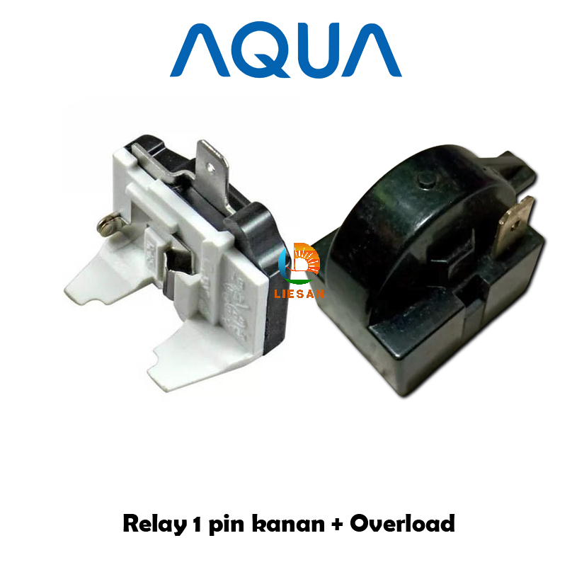 1 Set Relay 1 Pin Kanan Overload Kulkas AQUA 2 Pintu / Relay Kulkas AQua 2 Pintu