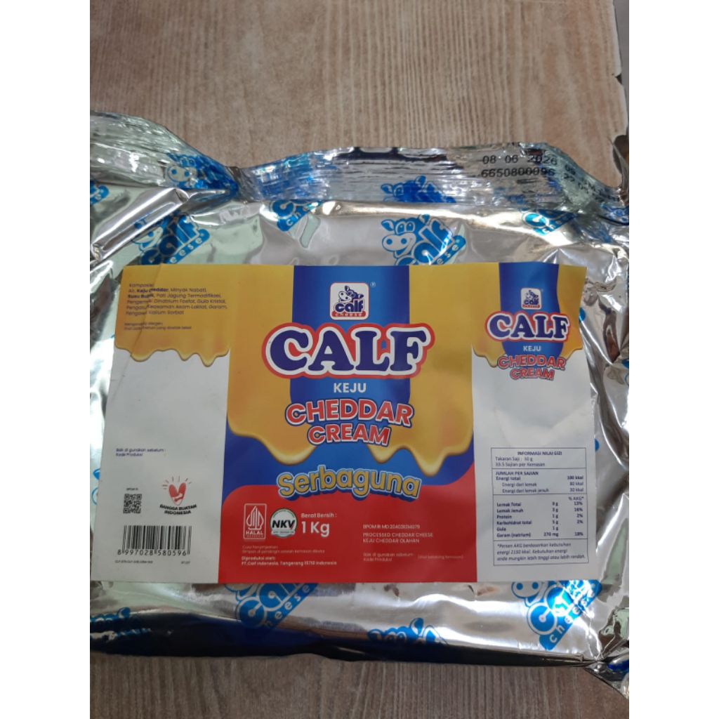 

Calf cheddar cream serbaguna 1kg