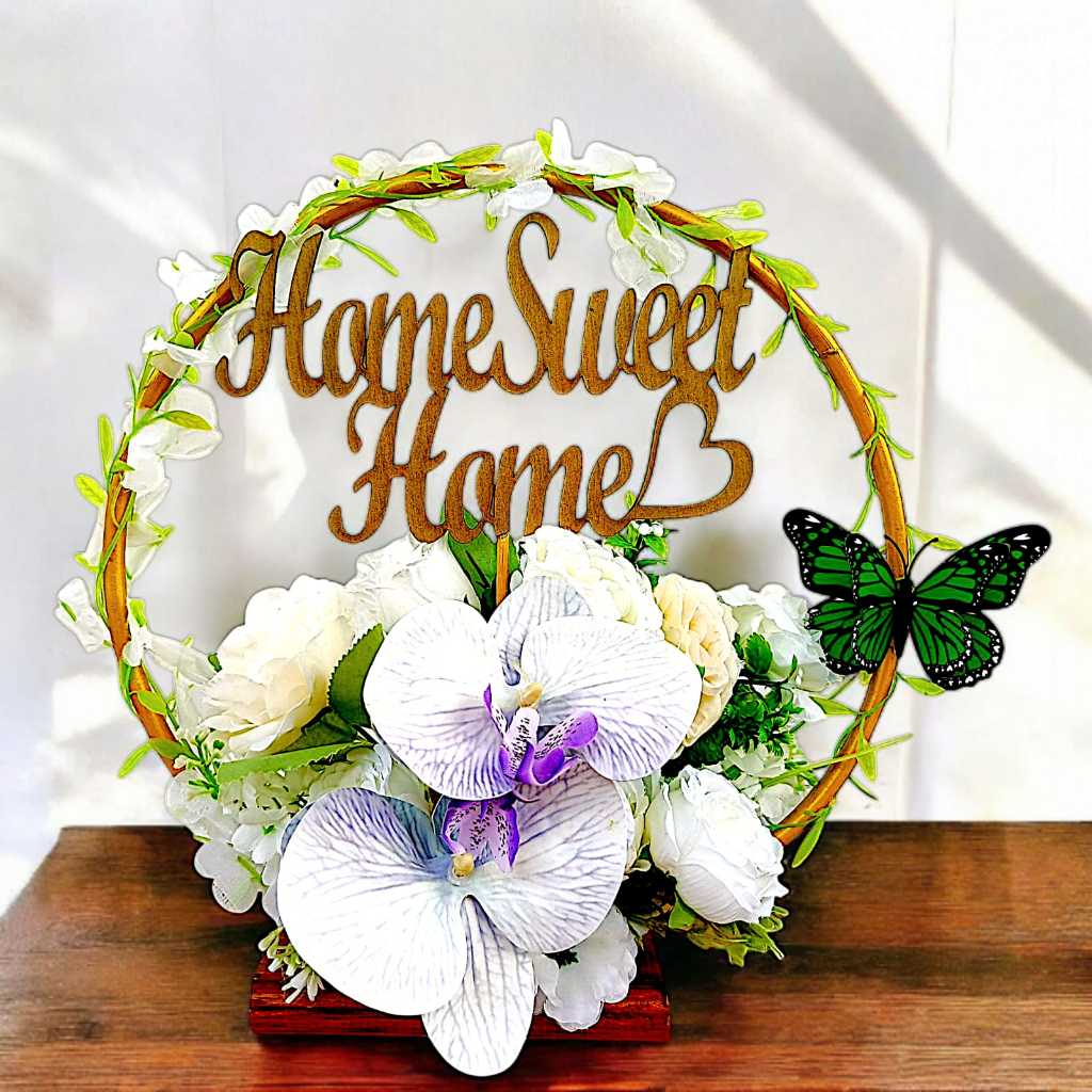 HIASAN MEJA / HIASAN MEJA AESTHETIC / HIASAN RUANG TAMU / BUNGA UCAPAN GRAND OPENING / RUANG TAMU