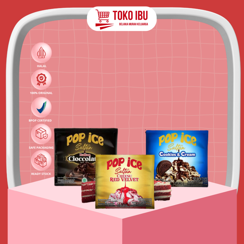 

Pop Ice Sultan Italian Cioccolato - Cheesu Red Velvet - Cookies cream 25gr x 5pcs