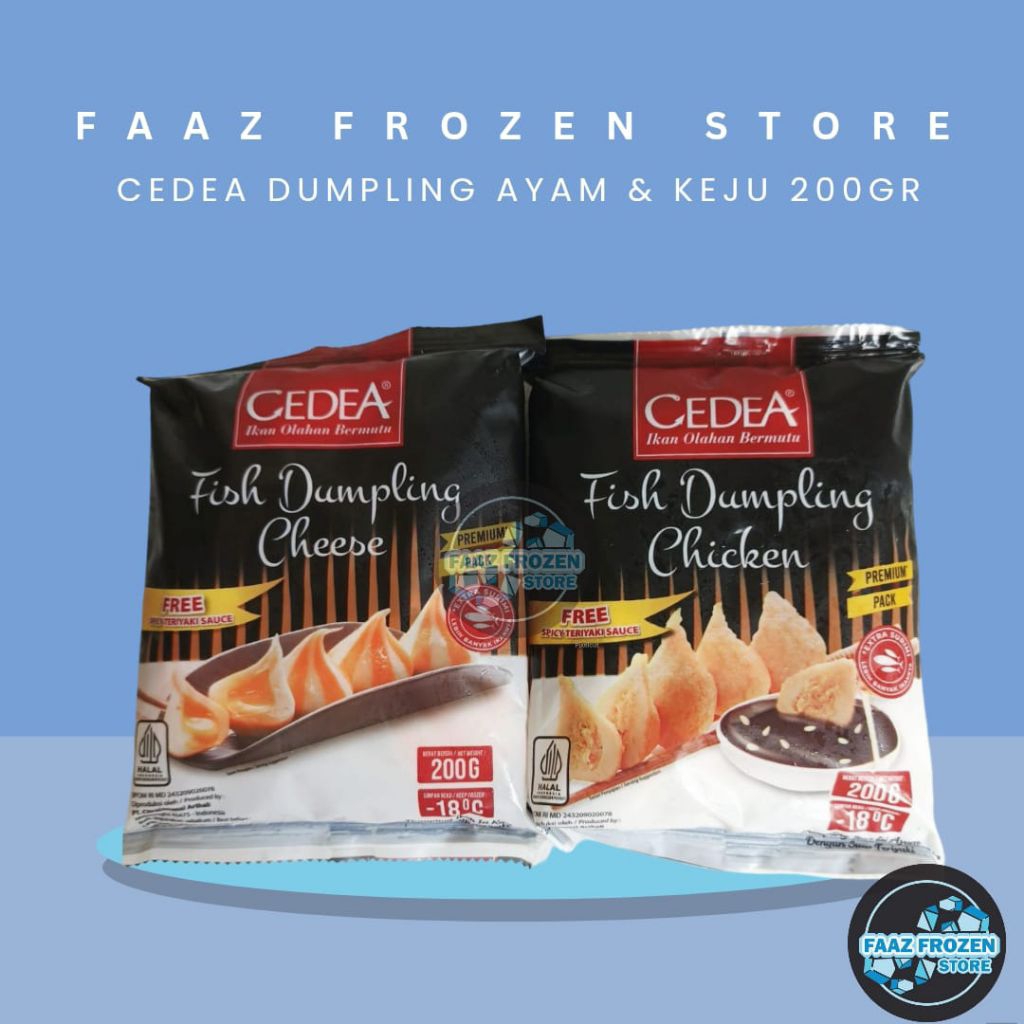 fish dumpling cheese chicken dumpling keju ayam cadea 200 gram