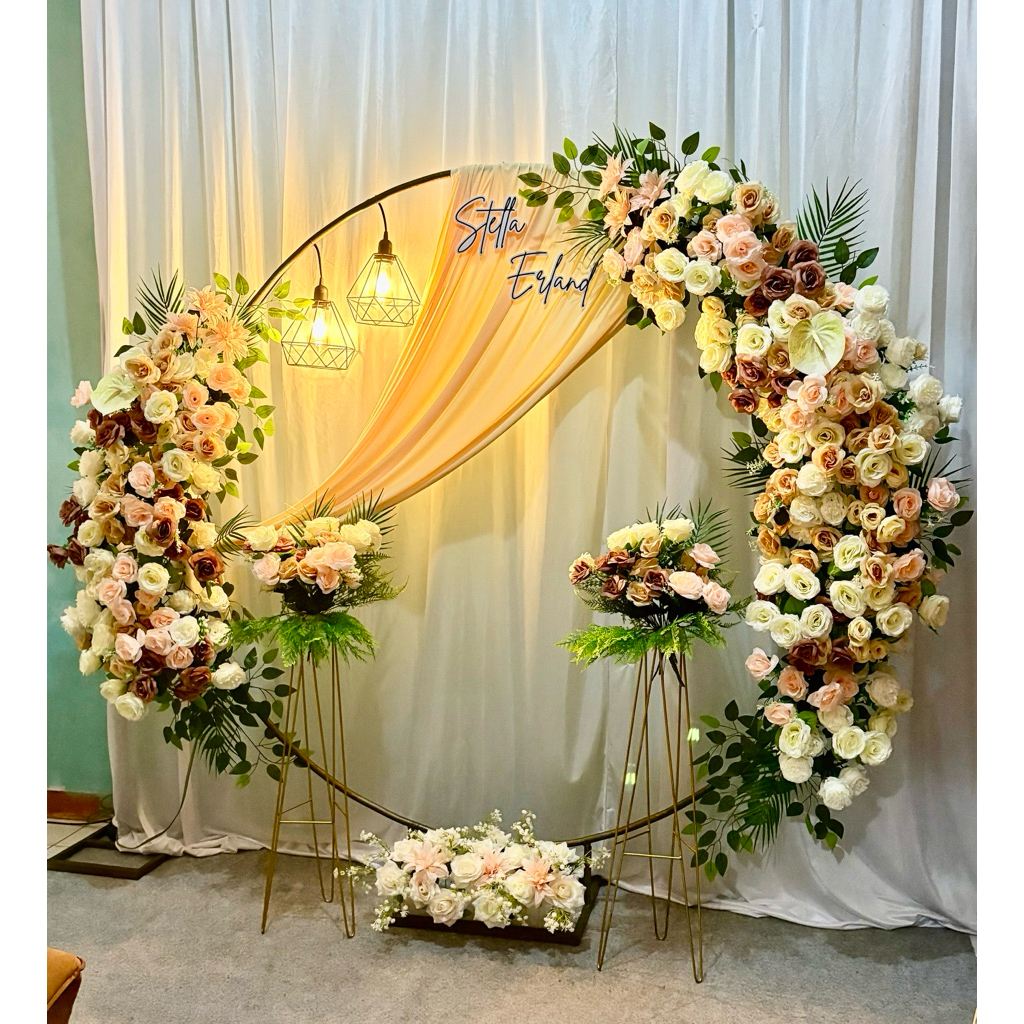 READY Sewa Backdrop Dekorasi (Paket Gold) Lamaran / Engagement / Aqiqah / Khitan / Tasyakuran
