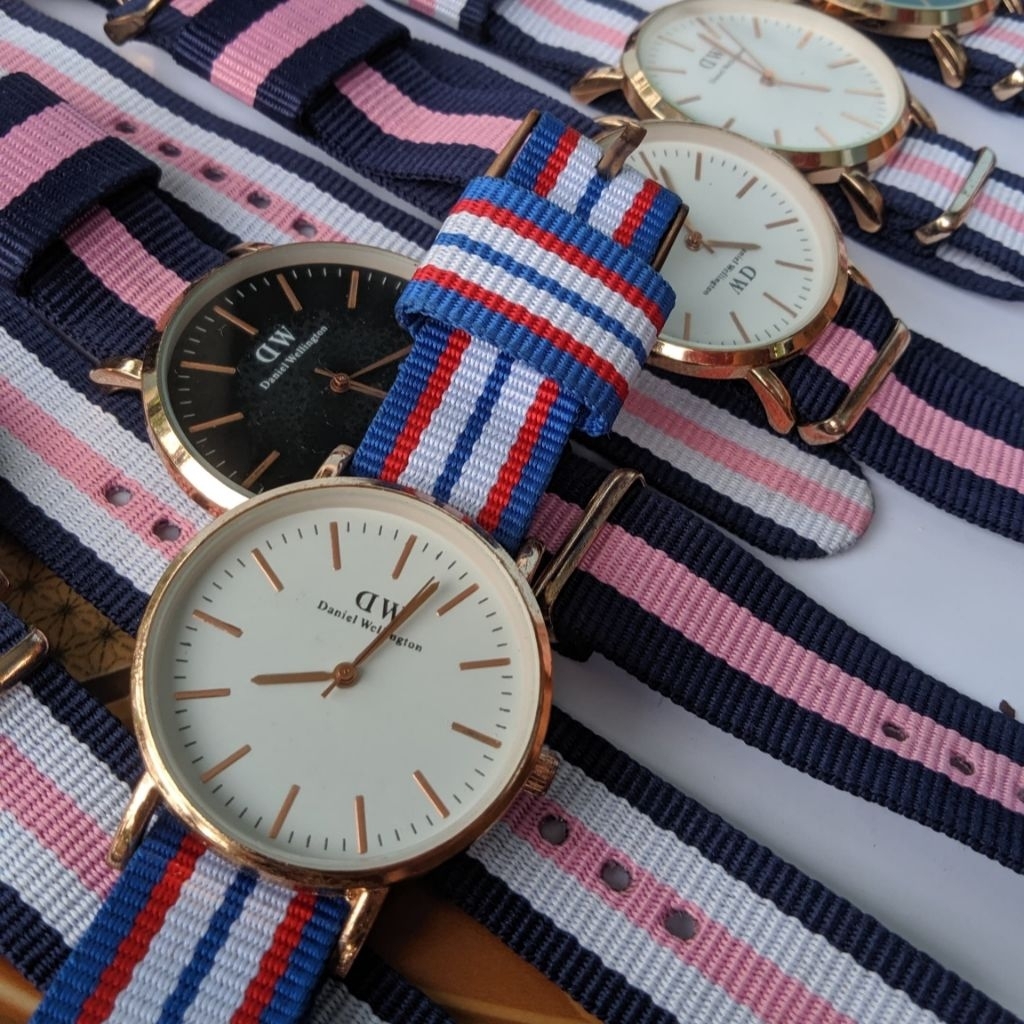 Jam tangan kalep kanvas wanita