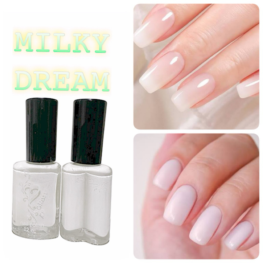 KUTEK PUTIH Jelly Nail NON Gel Polish Translucent Jelly Nude NON Gel Nail Polish PARTY  Transparent 