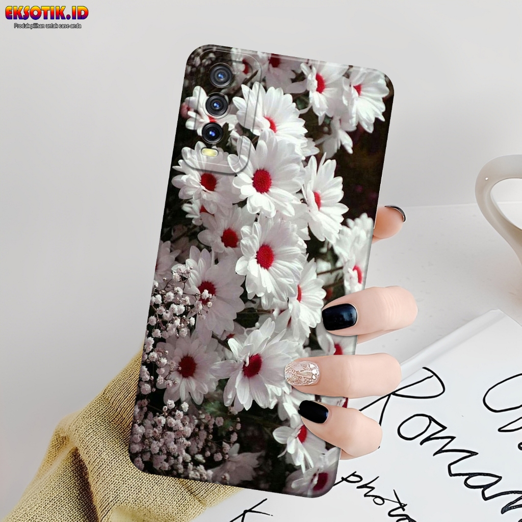 Case VIVO Y12s Y20 Y20s- Eksotik.id - Casing VIVO Y12s Y20 Y20s - Case BUNGA - Skin Handphone - Sili