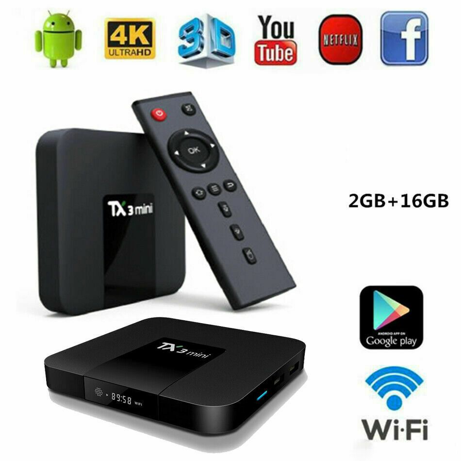 OS 10.0 Android Tv Box TANIX TX3 mini RAM 2GB/16GB Allwinner H313 Quad Core ARM Cortex-A53