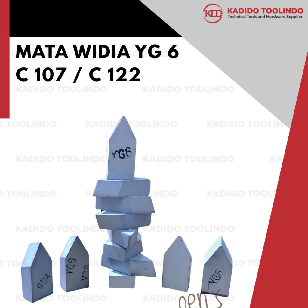 Mata Widia YG 6 merk Great Wall Type C 107 / C 122 Mata Bor Sumur Betel Bubut Widia