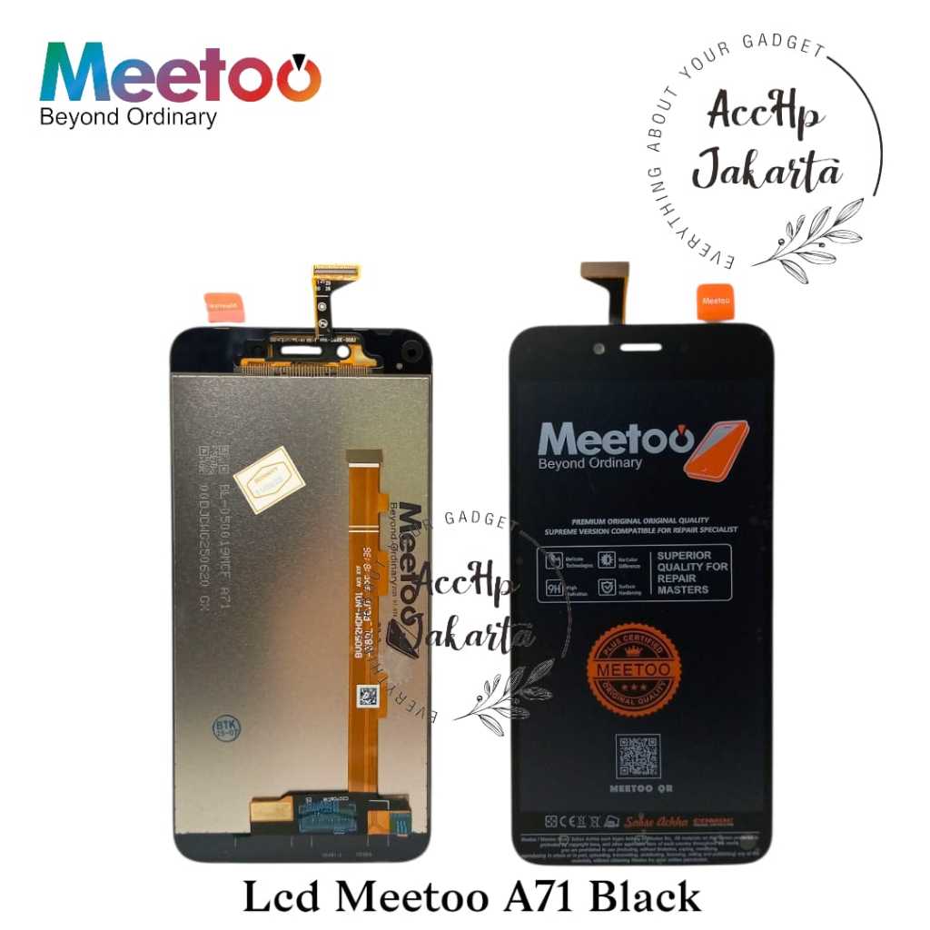 Lcd Touchscreen A71 Meetoo LCD A71 Black Original
