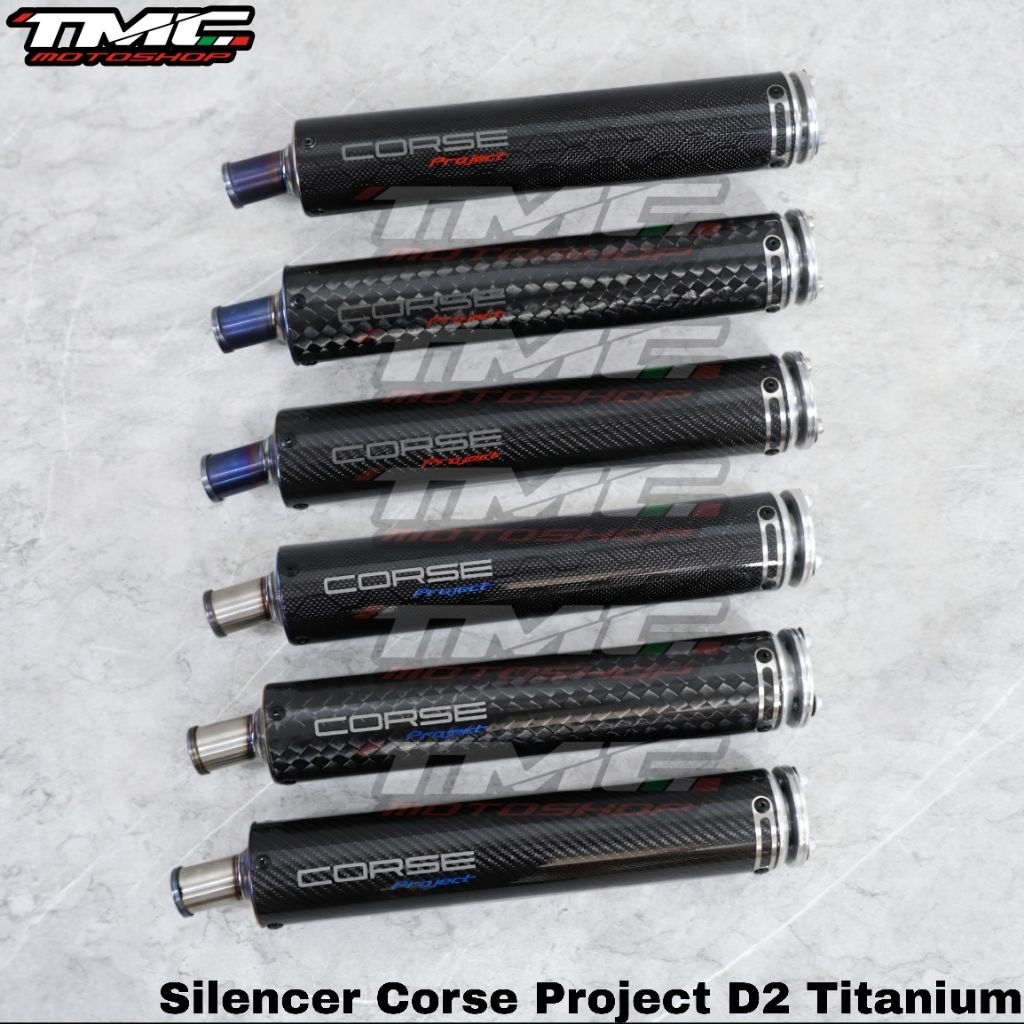 Knalpot Silencer 2tak Corse Project D2 Titanium Ninja150 Ninja R RR NSR RX King