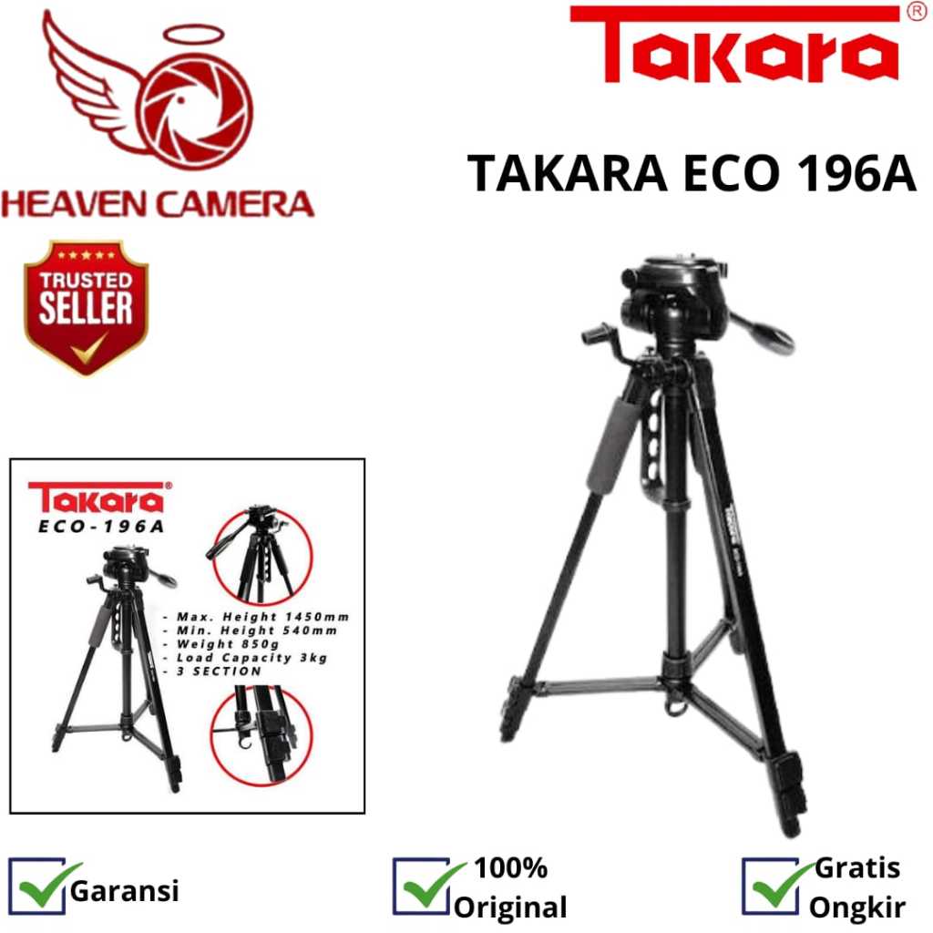 Takara ECO 196A / ECO-196A Light Weiht Tripod