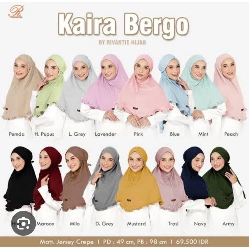 RIVANTIE BERGO KAIRA ( HIJAB INSTAN )