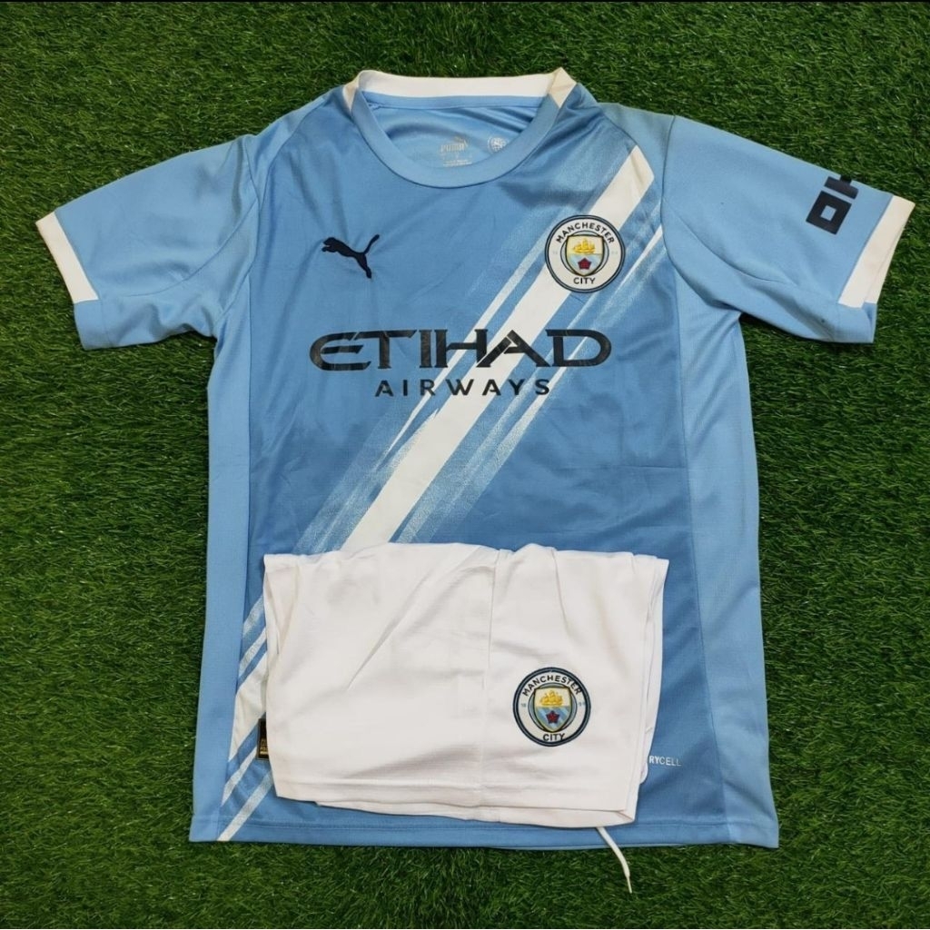 Stelan Setelan Jersey Kaos Baju Sepak Bola Man Mancester Manchester City Home Away 3rd Third Fullset