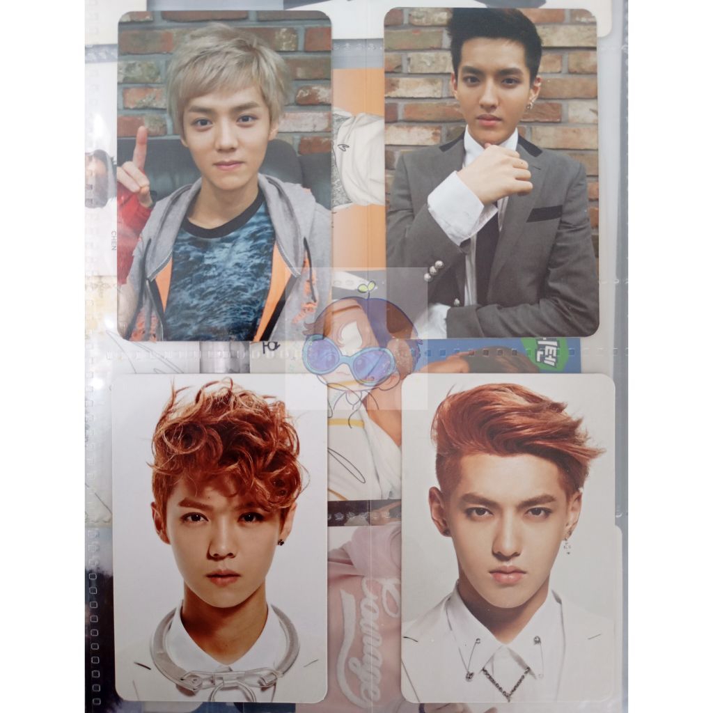 EXO LUHAN KRIS OFFICIAL ALBUM PHOTOCARD