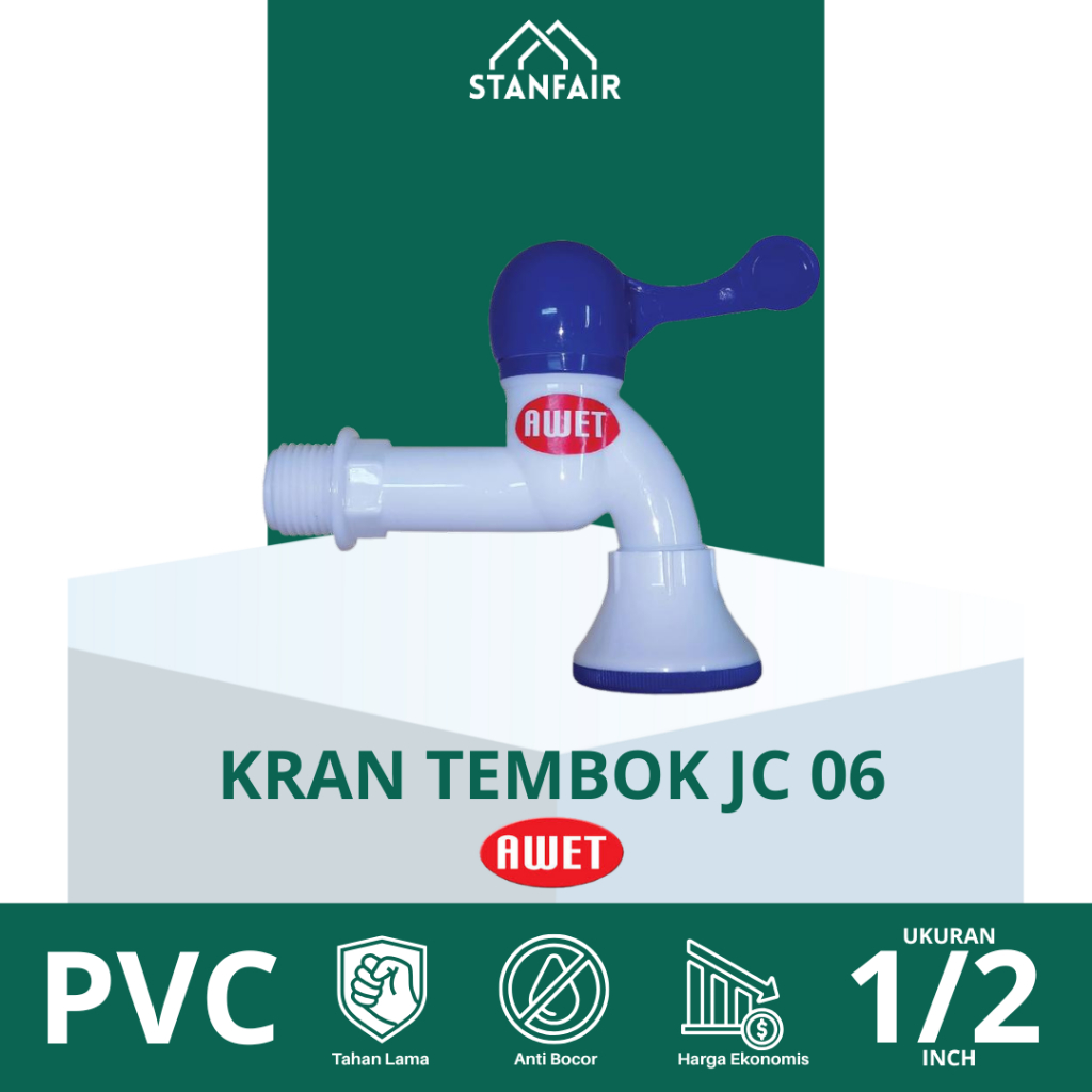Awet Kran Tembok Plastik JC 06 / Keran Air Tembok JC 06 Awet