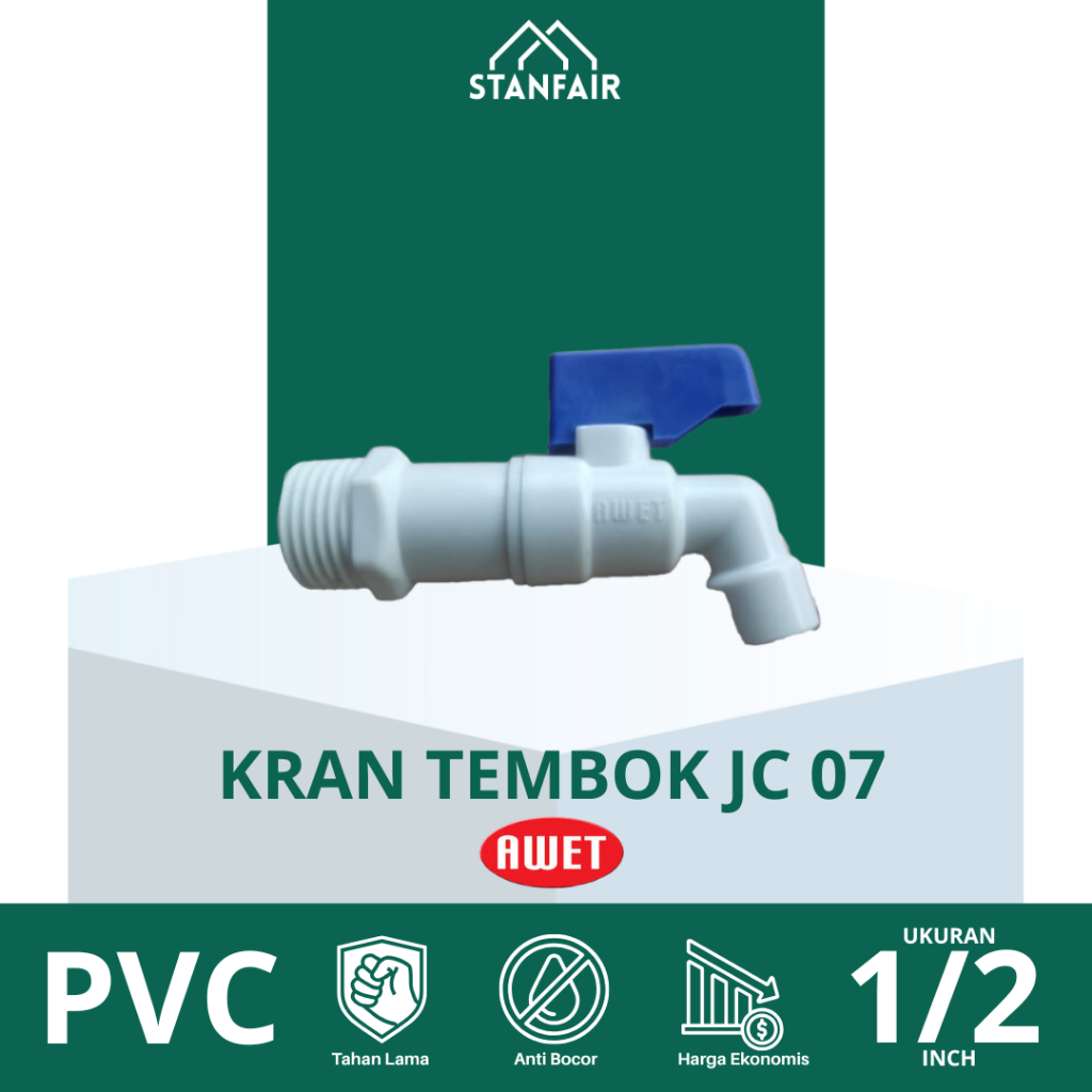 Awet Kran Tembok Plastik JC 07 / Keran Air Tembok JC 07 Awet