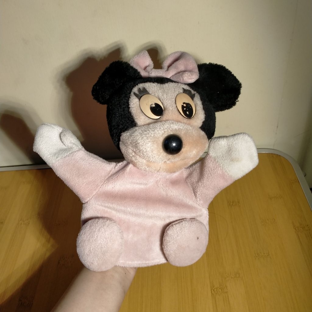 [preloved] boneka tangan karakter minnie mouse