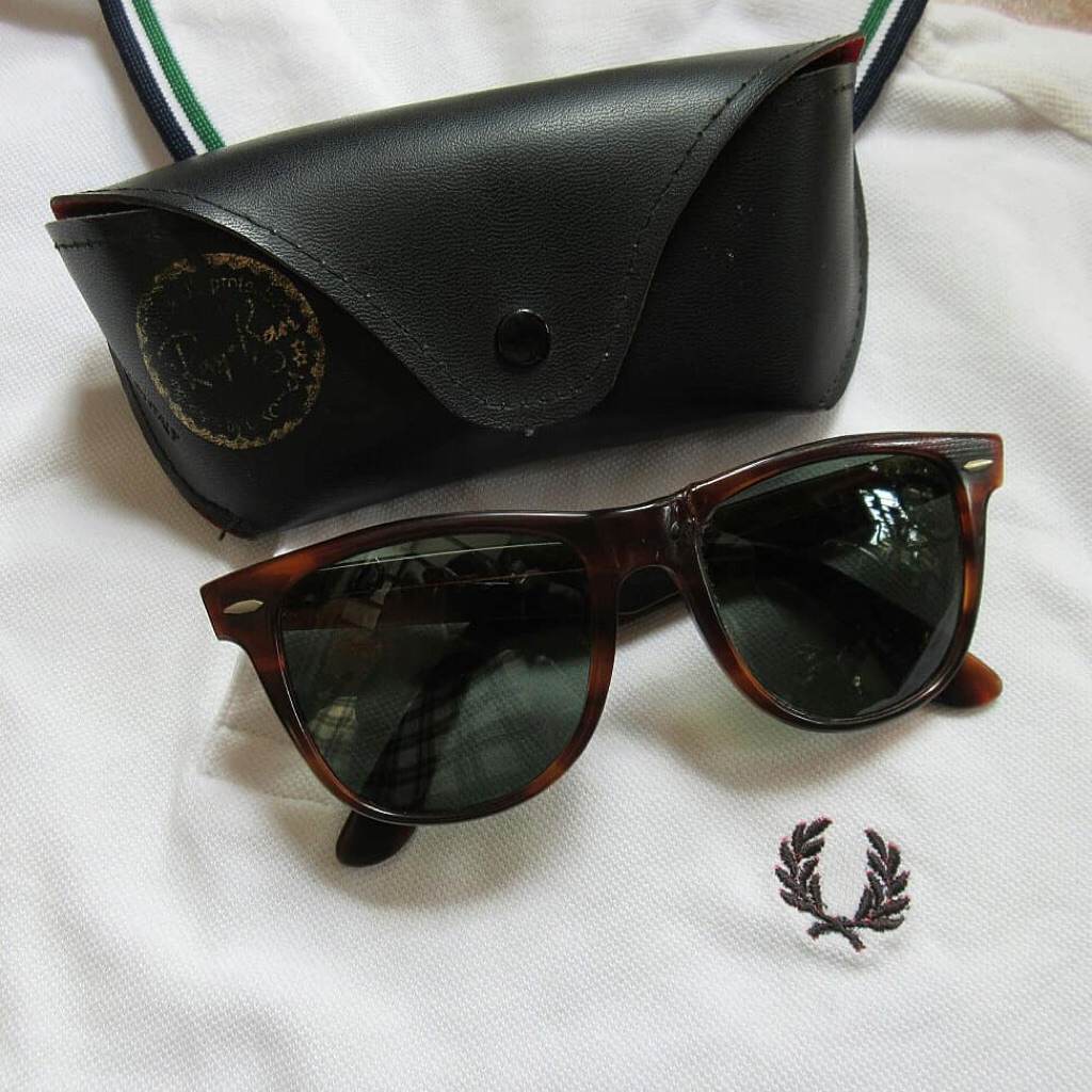 Rayban Wayfarer II Turtoise  Bausch And Lomb Vintage Ray Ban Wayfarer B&L Sunglasses Tortoise Shell 