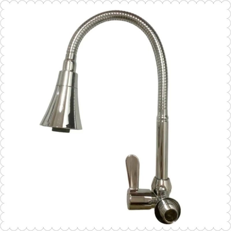 Kran Cuci Piring Fleksibel Terompet Keran Air Cuci Piring Kran Air Wastafel