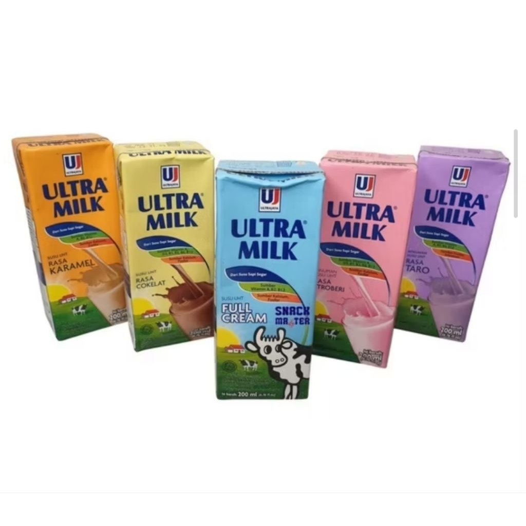 Susu Ultra Milk 200ml Full Cream
