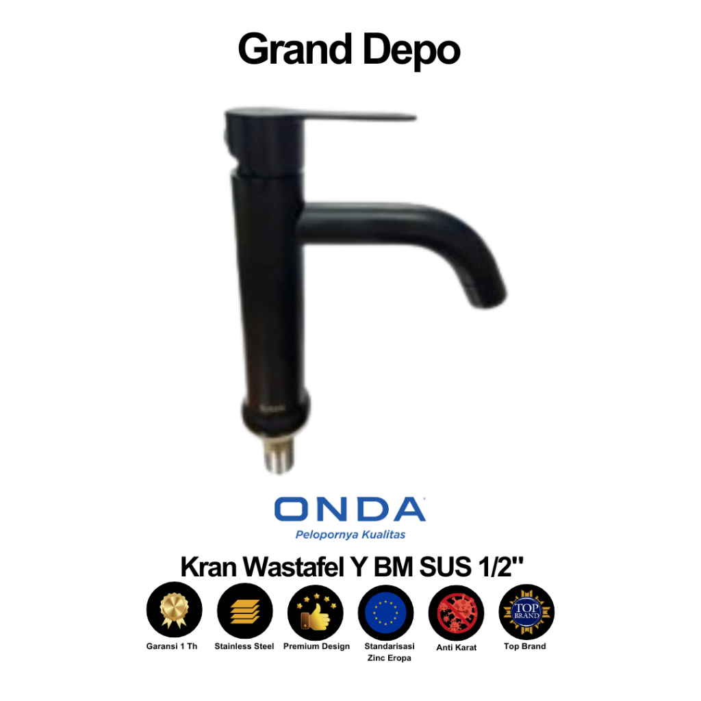 Onda Kran Wastafel Y BM SUS / Kran Wastafel Onda / Kran Air Onda
