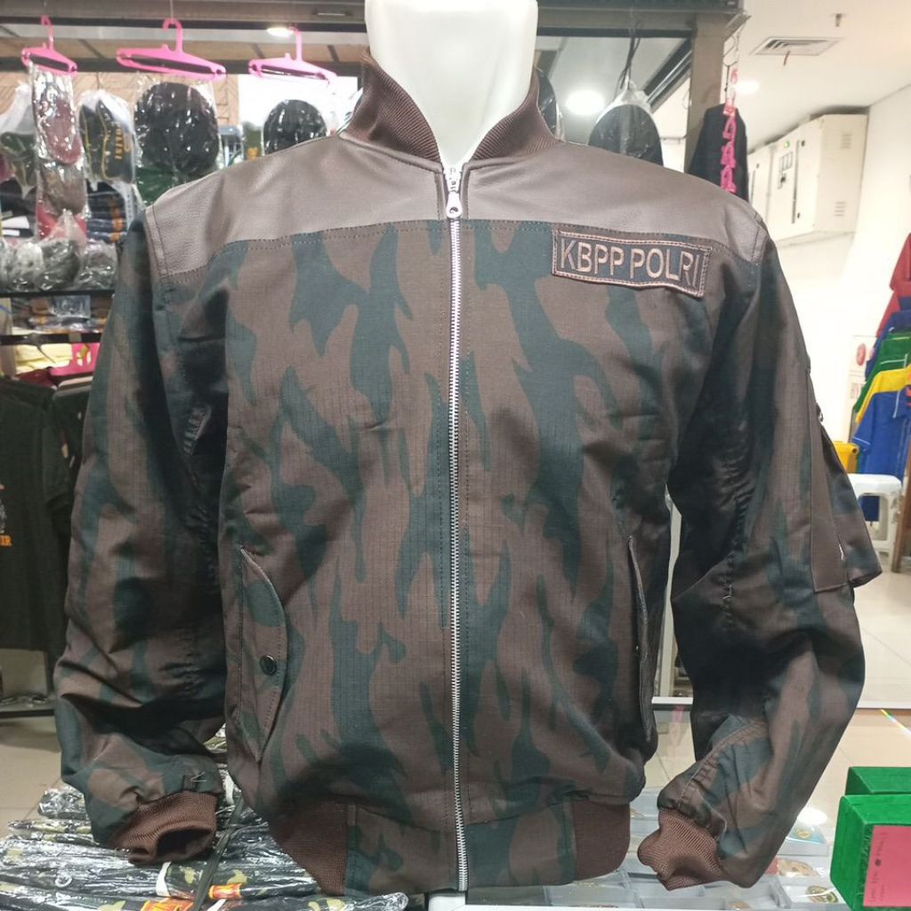 jaket kbpp polri kombinasi coklat oscar /jaket loreng kbpppolri /jaket kbpp polri loreng