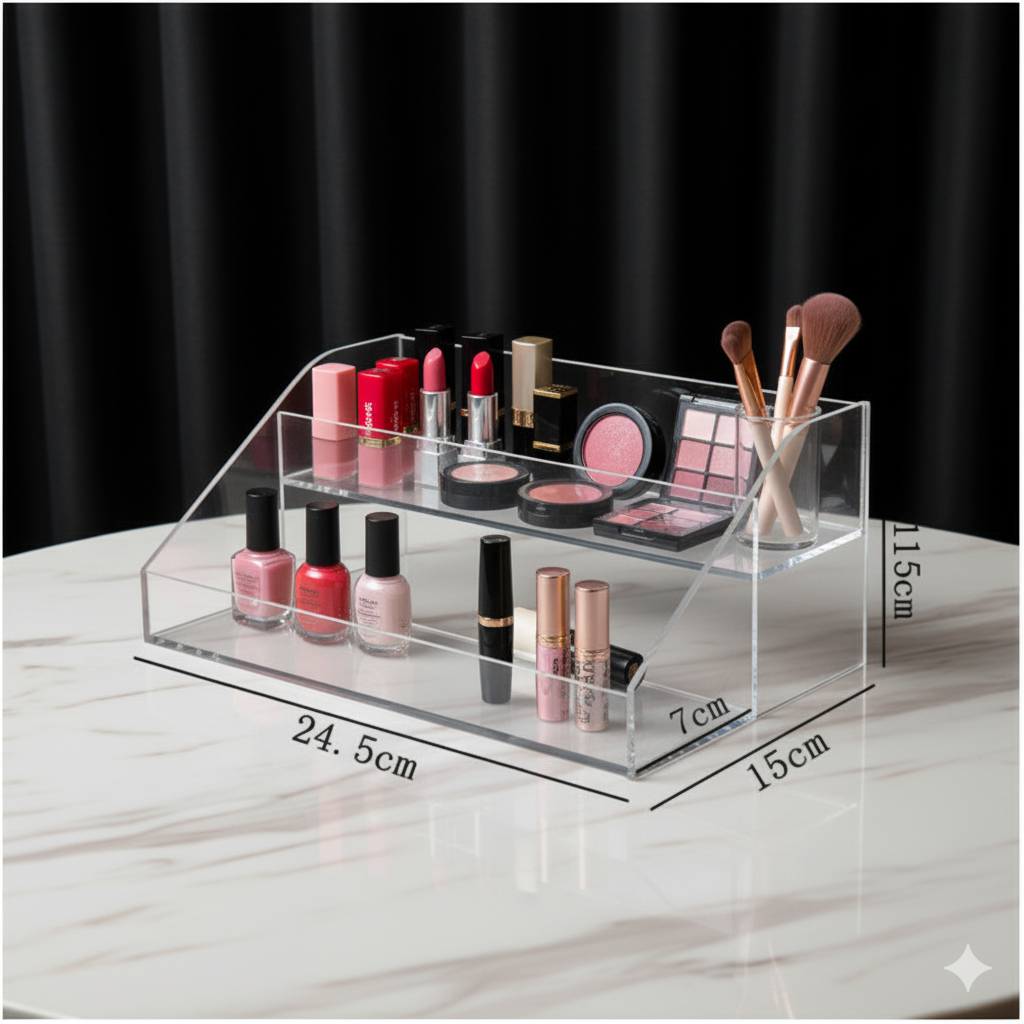 Display Kosmetik Akrilik | Akrilik Makeup Organizer | Rak Parfum