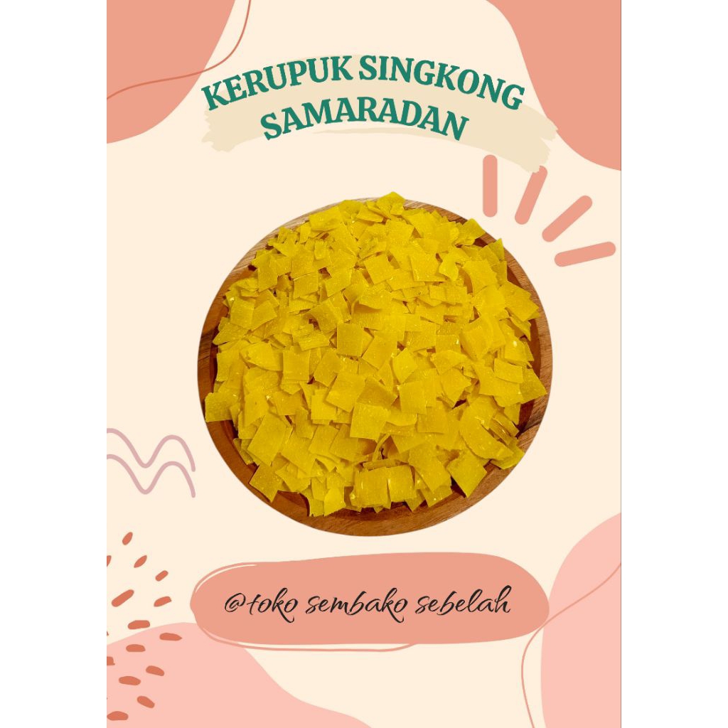 

Kerupuk Singkong Samaradan Mentah Enak Kemasan 250gr, 500gr Dan 1kg