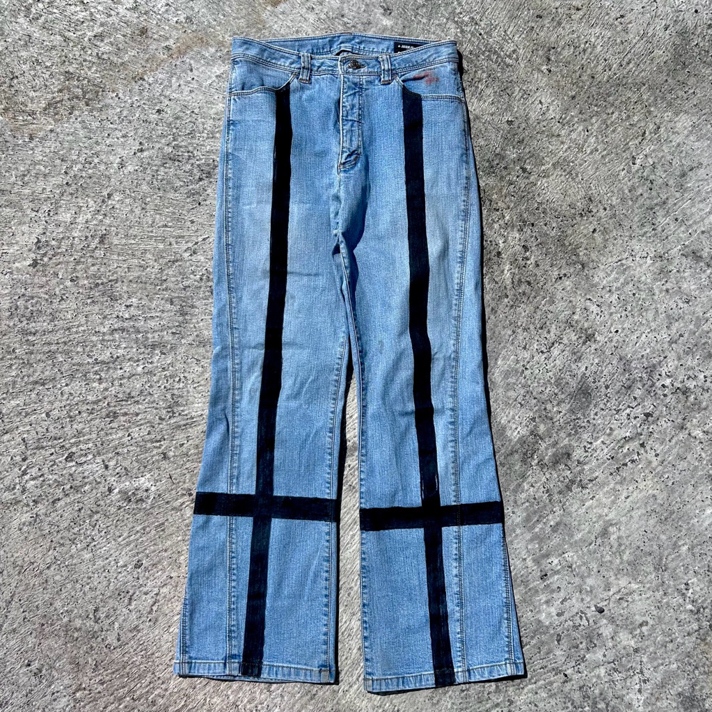 Vintage Y2k Japanese Brand John Jello Flare Jeans