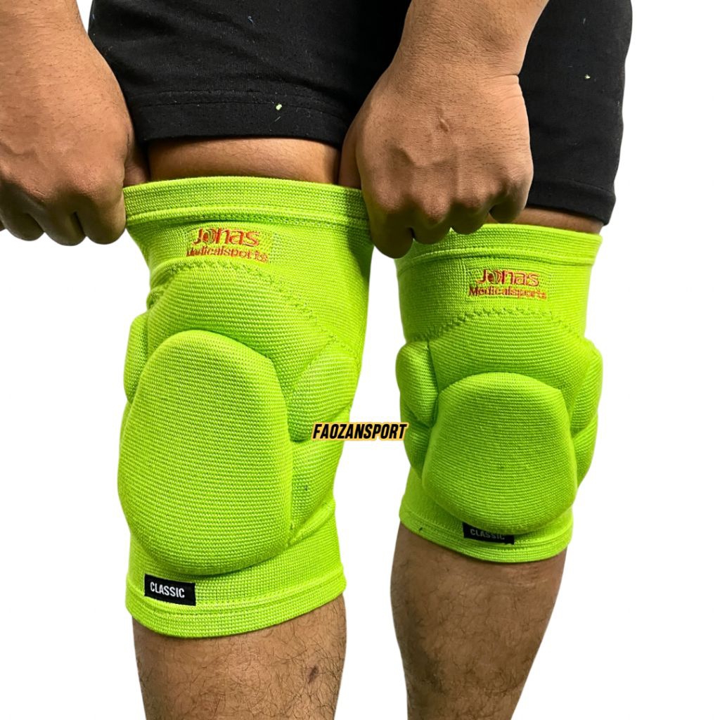 Kneepad Jonas V2 2023| Kneepad Futsal Jonas | Knee pad Deker Pelindung Lutut Kiper Hitam Putih Merah