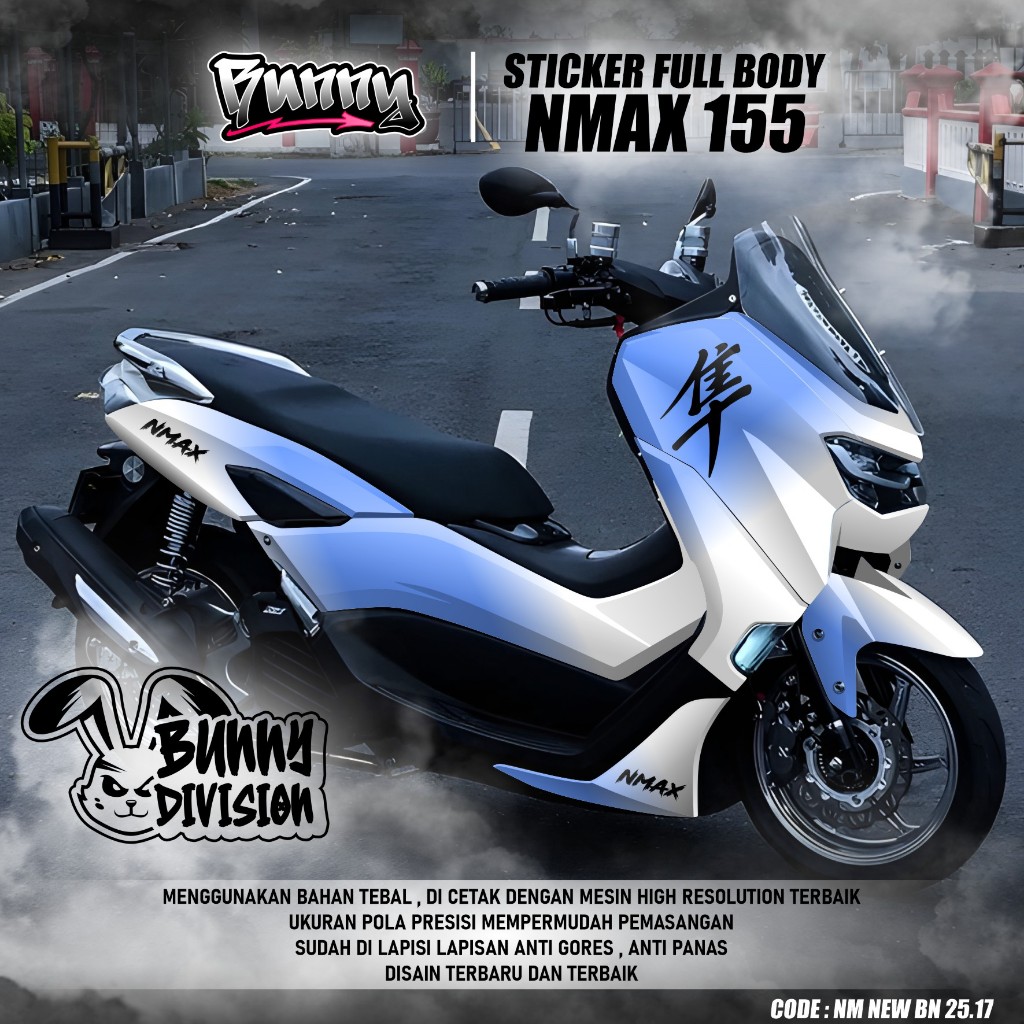 (COD) TERBARU Decal Sticker Motor Yamaha Nmax 155 New 2020 2021 2022 2023 2024 Full body - Stiker Sk