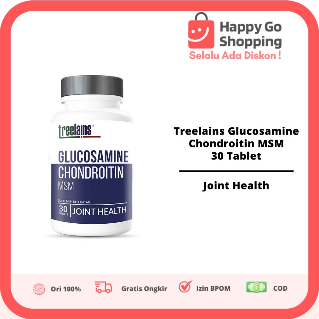 Treelains Glucosamine Chondroitin MSM 30 Tablet - Suplemen Tulang