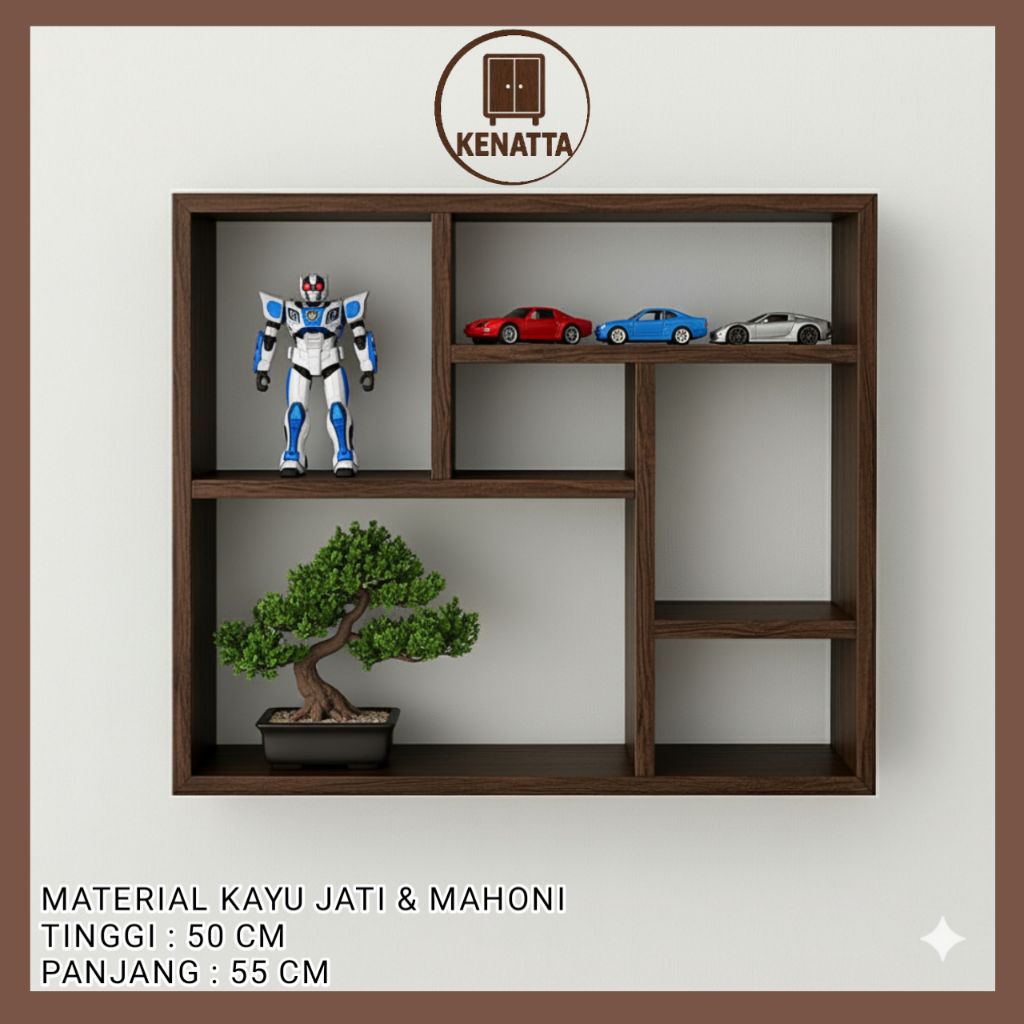 Rak hiasan dinding/rak hias dinding/rak dinding/rak kayu aesthetic/rak miniatur/rak pajangan/rak ser