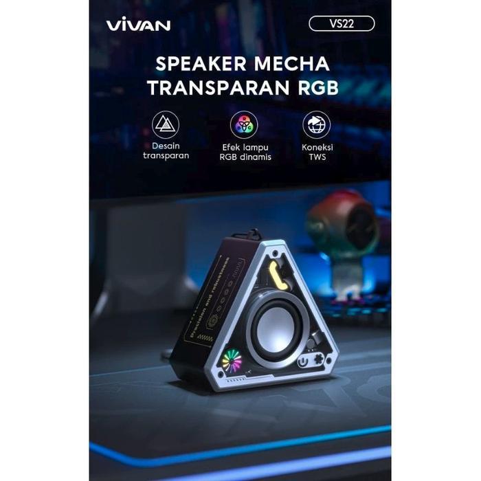 Speaker Bluetooth Vivan VS22 Speaker Bluetooth RGB