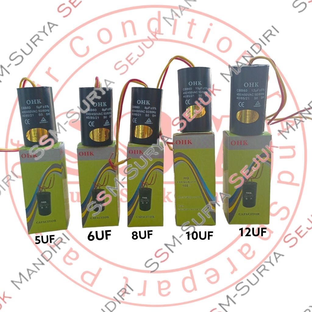 Kapasitor Mesin Cuci Ohk Kapasitor Pompa Ohk