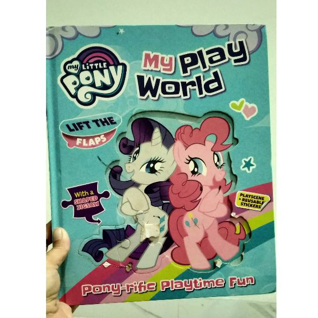 Preloved My Little Pony book wipe clean puzzle