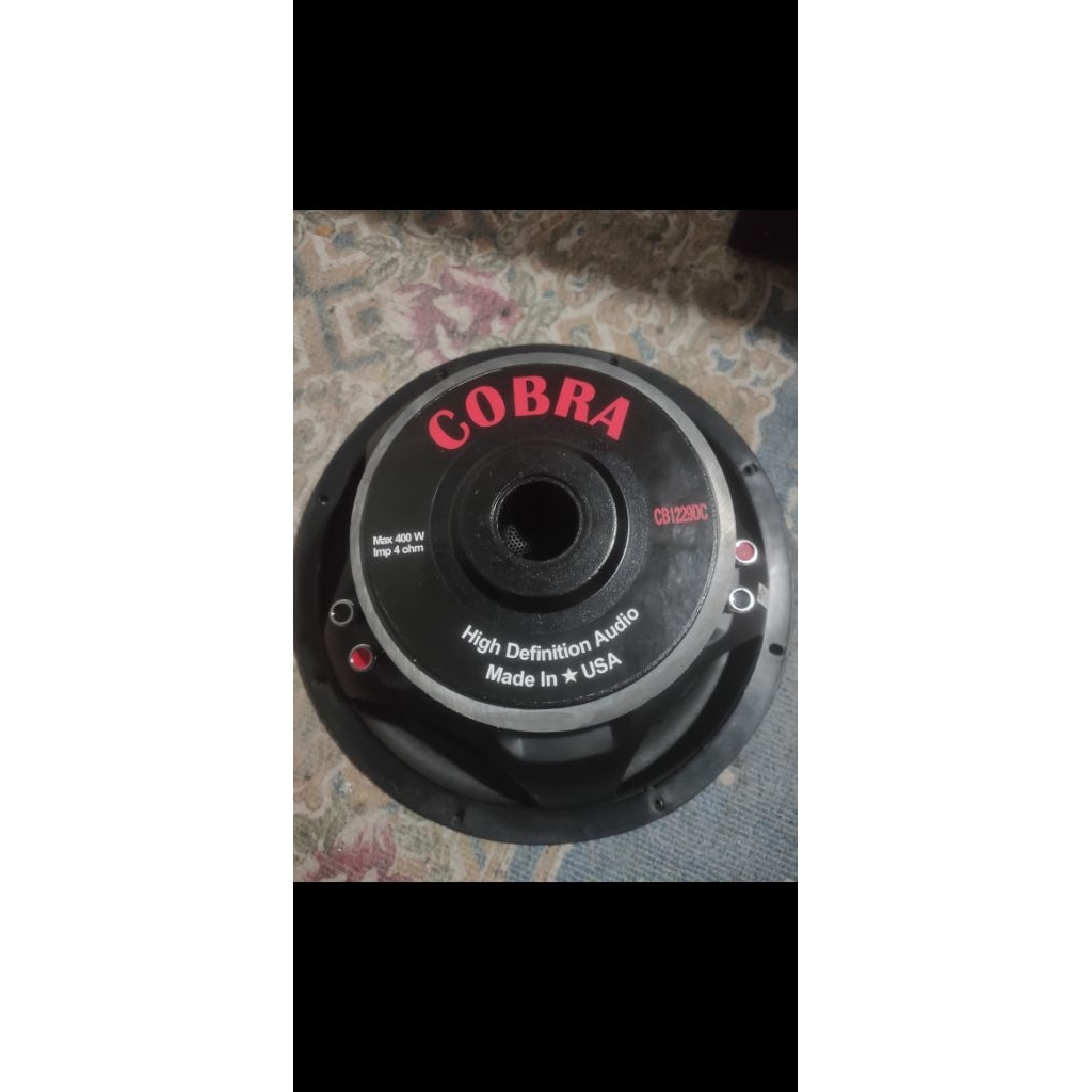 Speaker Subwoofer 12 inch Cobra