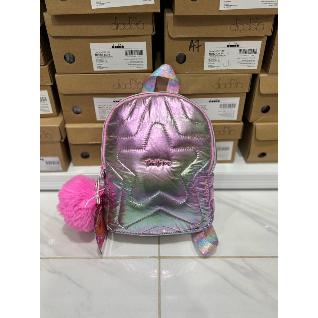 TAS RANSEL SKECHERS PUFF MINI BACKPACK KIDS SKEBPTT8512P PINKORIGINAL BAG SKECHERS